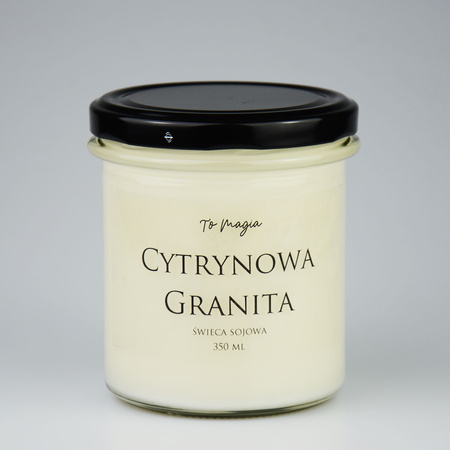 CYTRYNOWA GRANITA świeca sojowa 350 ml